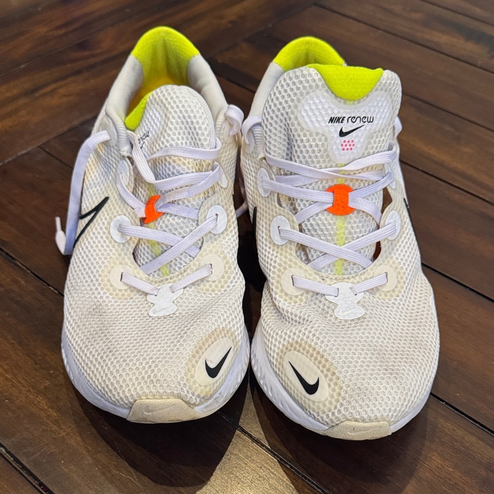Nike Renew Men’s White and Orange Sneakers